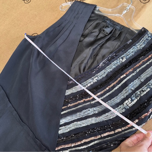 Marc By Marc Jacobs Sequin Silk Mini Dress In Black & Silver Size M - Picture 10 of 14